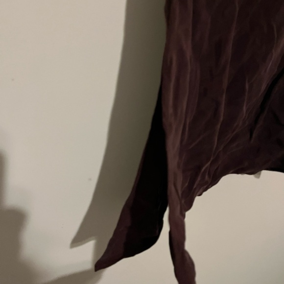 AG Adriano Goldschmied Burgundy Sueded Slip Dress Size Small - Picture 6 of 9